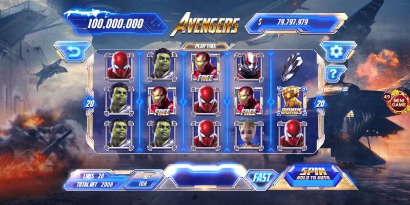 Bí kíp chơi nổ hũ Avengers quay đâu trúng đó