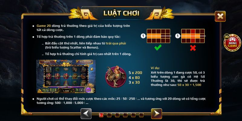 Game nổ hũ Sơn Tinh Thủy Tinh - Hướng dẫn cách chơi
