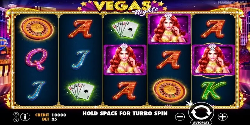 Mức cược quy định trong Vegas Night Slot