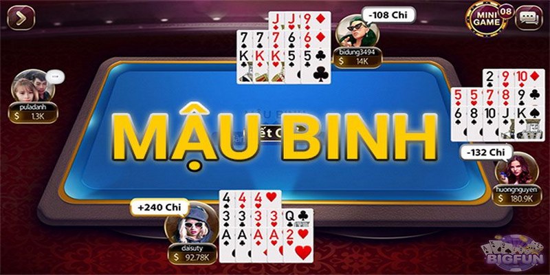Tìm hiểu thông tin cơ bản về game bài mậu binh