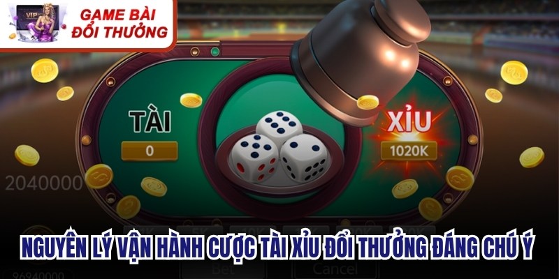 Nguyên lý vận hành cược tài xỉu đổi thưởng đáng chú ý cho thành viên